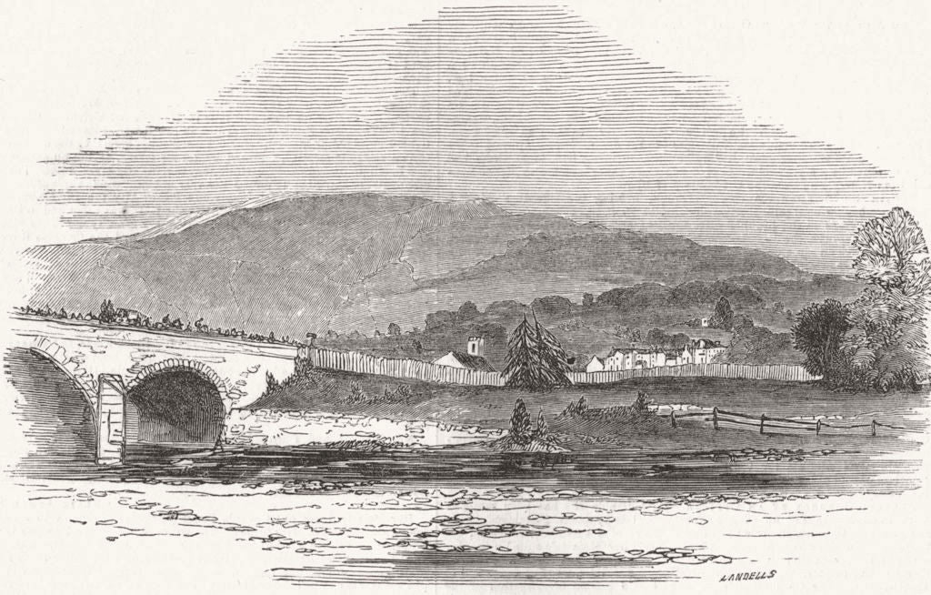 SCOTLAND. Royal entry into Blair Athol 1844 old antique vintage print picture